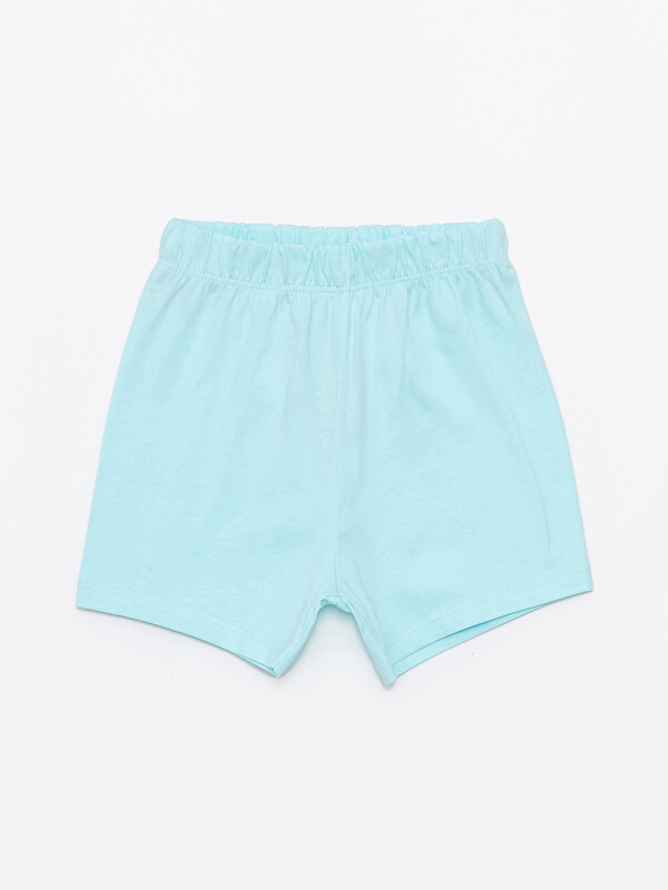 LCW baby Beli Lastikli Basic Kız Bebek Şortlu Pijama Alt