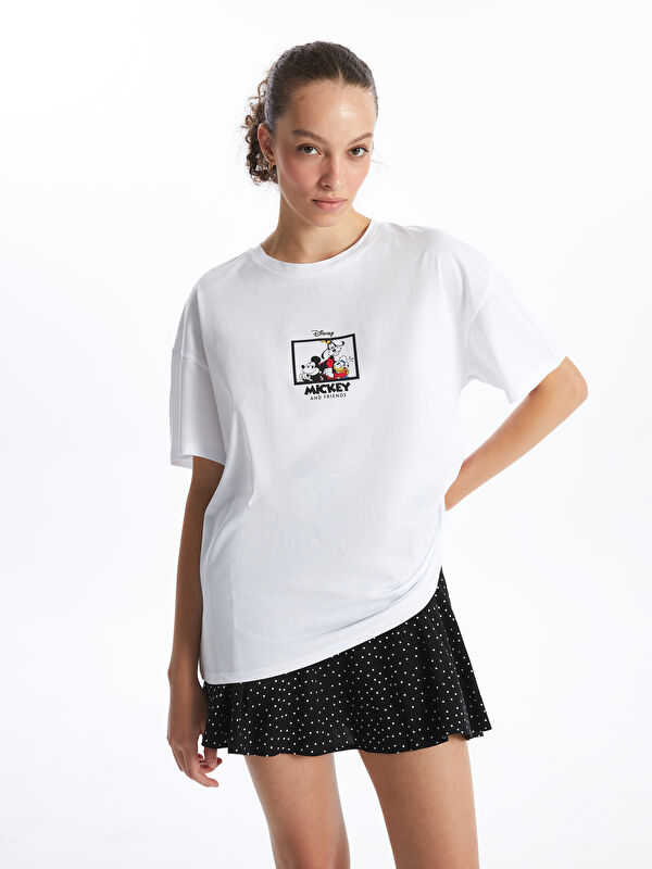 XSIDE Crew Neck Mickey and Friends Printed Women's T-Shirt