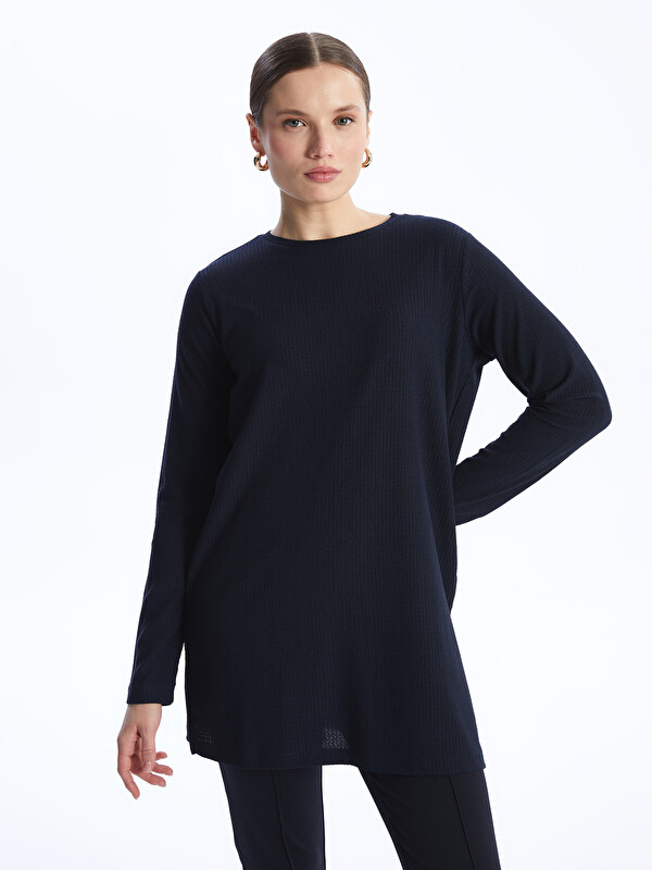 LCW EVERYDAY Women's Crew Neck Plain Tunic
