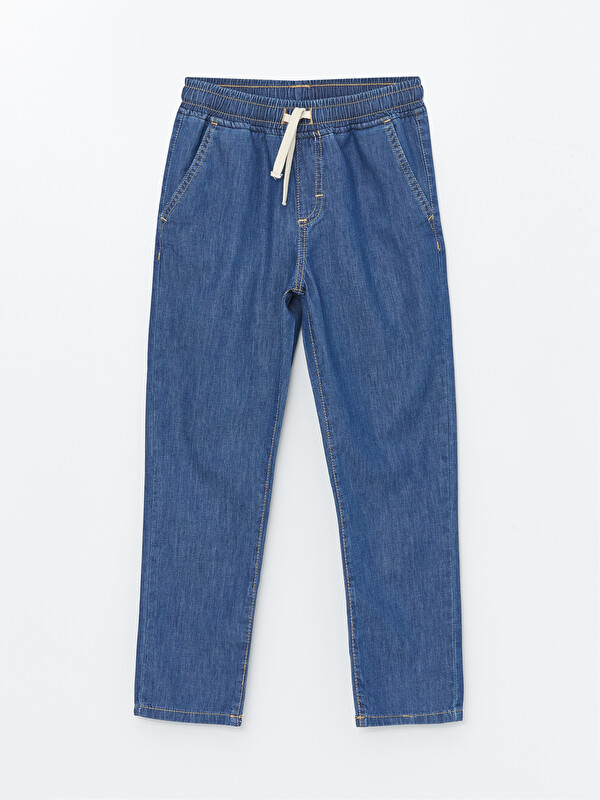 LCW Kids Beli Lastikli Erkek Çocuk Jean Pantolon
