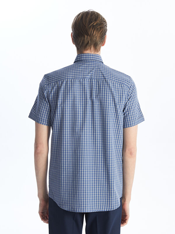 嵐  ttさま専用4 LCWAIKIKI Formal Regular Fit Short Sleeve Plaid Poplin Men's
