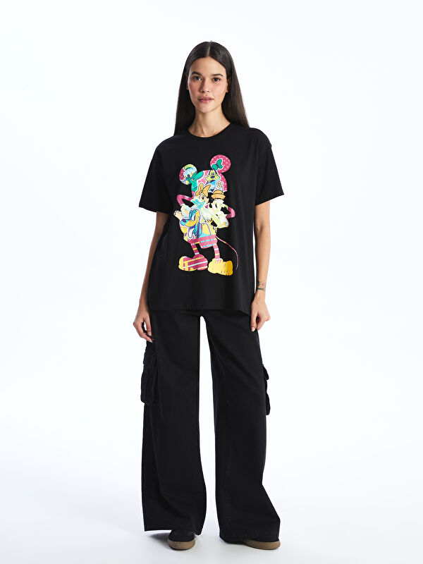 XSIDE Crew Neck Mickey and Friends Printed Women's T-Shirt