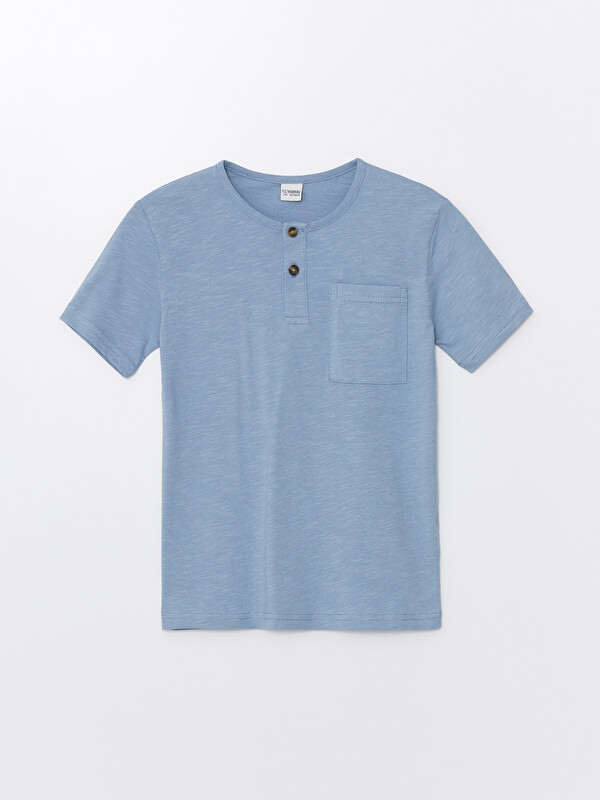 LCW Kids Crew Neck Basic Short Sleeve Boys' T-Shirt