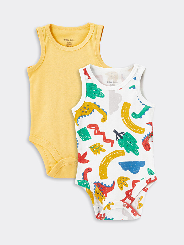 LCW baby Baby Boy Ecru Bodysuit