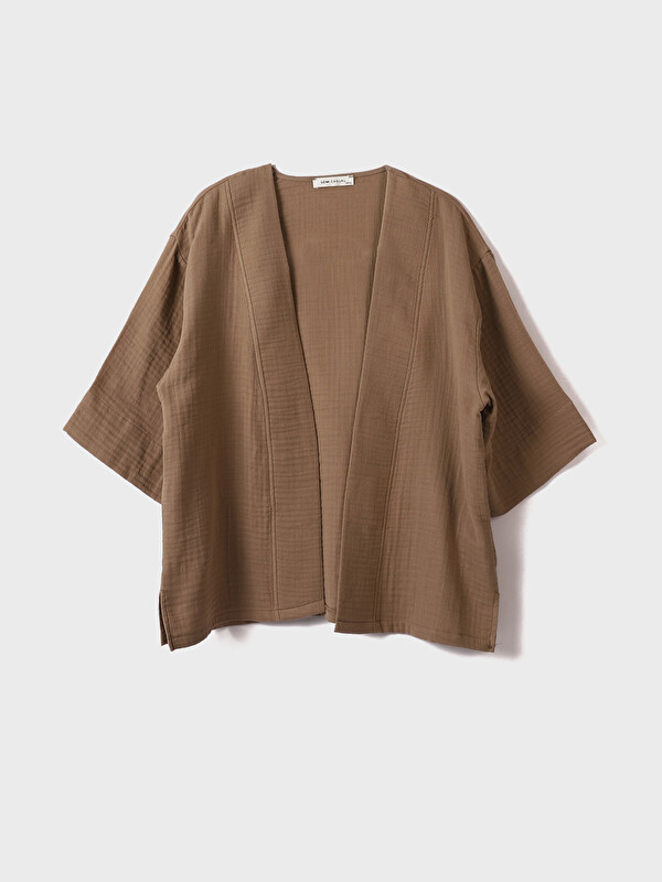 XSIDE Kimono Uni à Col Châle pour Femmes