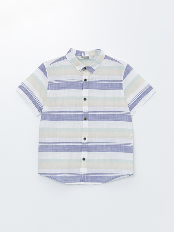 LCW Kids Patterned Short Sleeve Boys' Shirt
