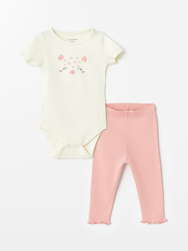 LCW baby Crew Neck Baby Girls' Hospital Set