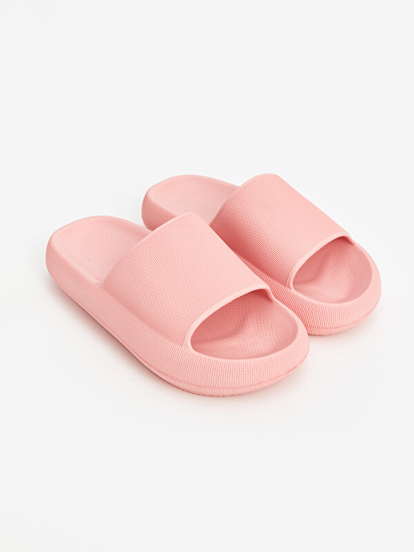 LCW STEPS Plain Single-Band Girls' Slippers