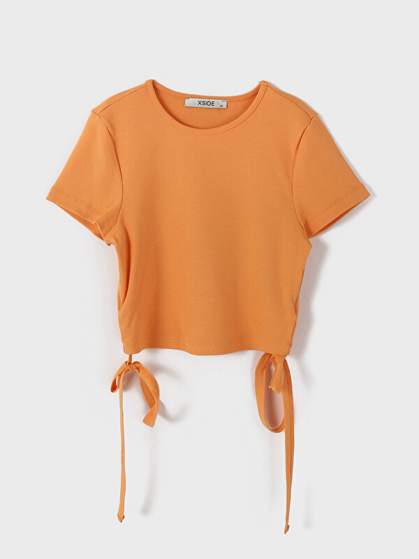 XSIDE Crew Neck String Crop