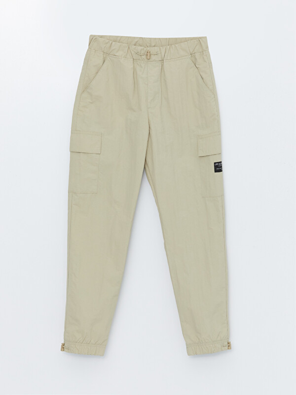 LCW Kids Elasticated Waist Boys' Cargo Jogger Trousers