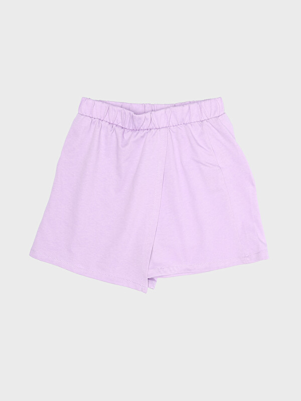 LCW Kids Basic Girl Short Skirt With Elastic Waist