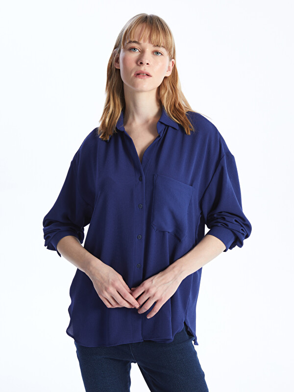 LC WAIKIKI Oversize Poplin Kadın Gömlek