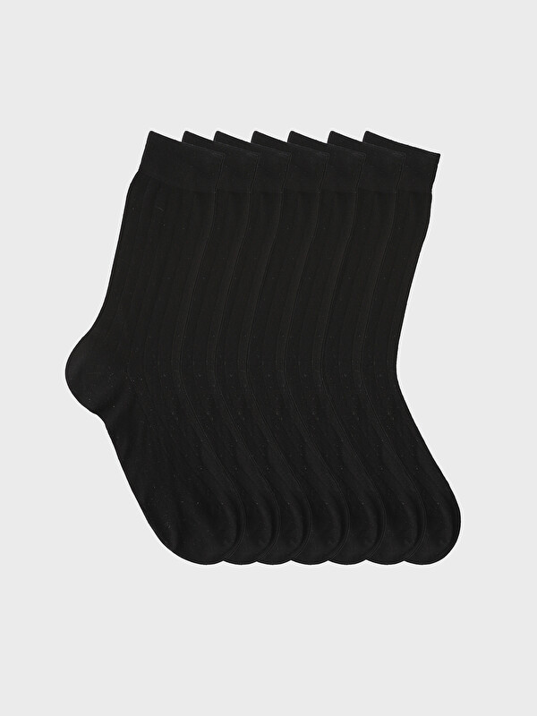 LCW ACCESSORIES جوارب الكاحل بامبو للرجال - عبوة ٧ قطع