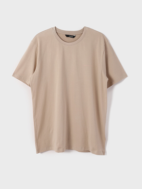 XSIDE Crew Neck Short Sleeve Printed Combed Cotton Men's T-shirt