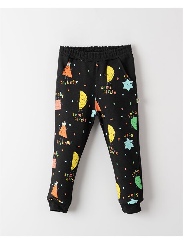 Mışıl Kids Beli Lastikli Desenli Erkek Bebek Jogger Eşofman Altı