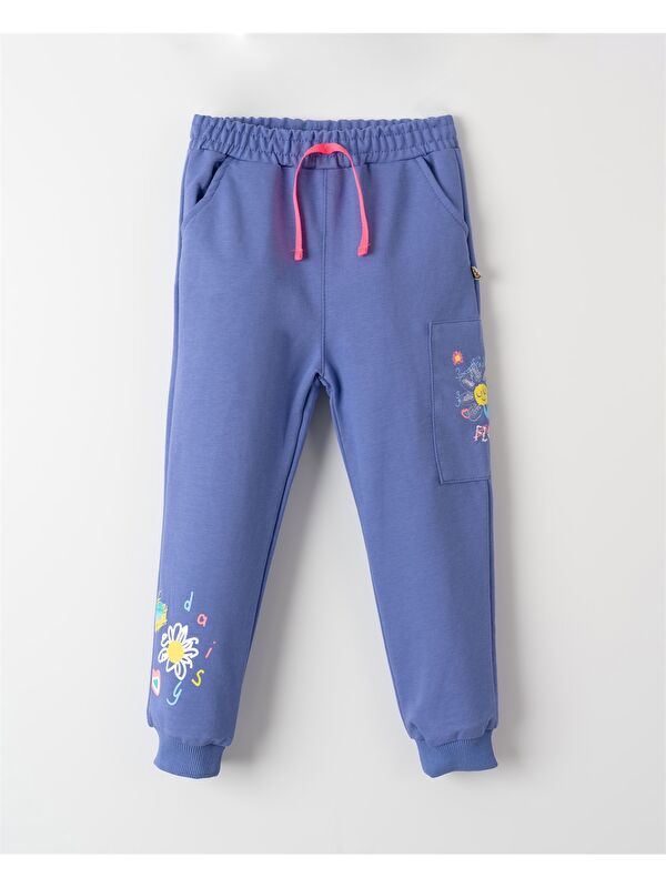 Mışıl Kids Beli Lastikli Baskılı Kız Çocuk Jogger Eşofman Altı