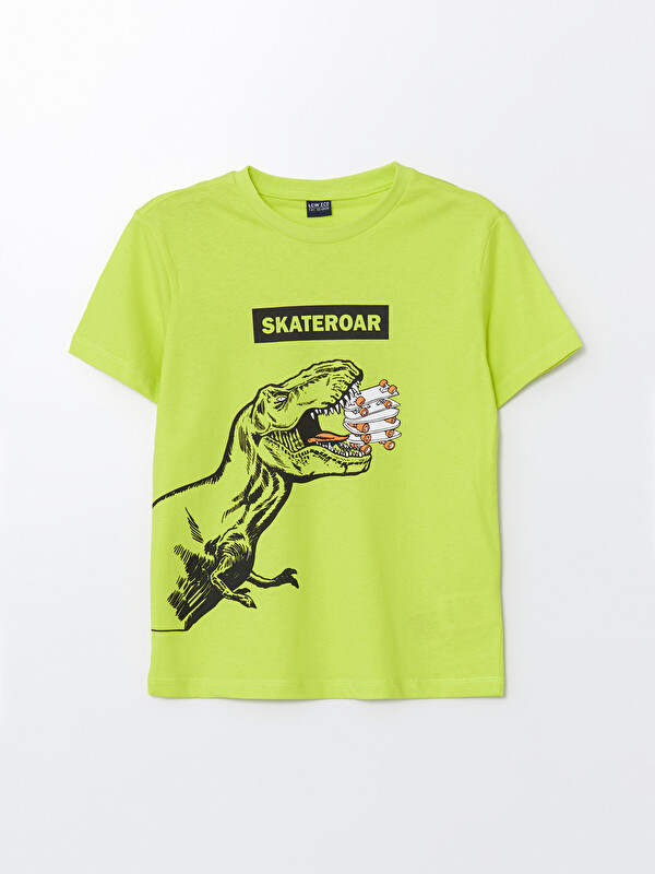 LCW ECO Crew Neck Printed Short Sleeve Boys' T-Shirt