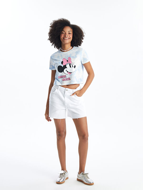 XSIDE Crew Neck Minnie Mouse Printed Short Sleeve Women's