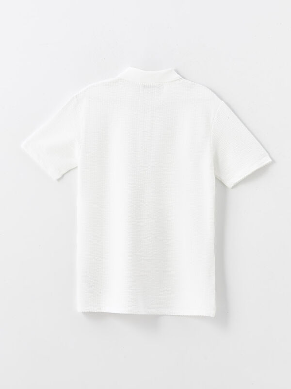 SOUTHBLUE Polo Neck Short Sleeve Men's T-Shirt -S4O592Z8-R9J