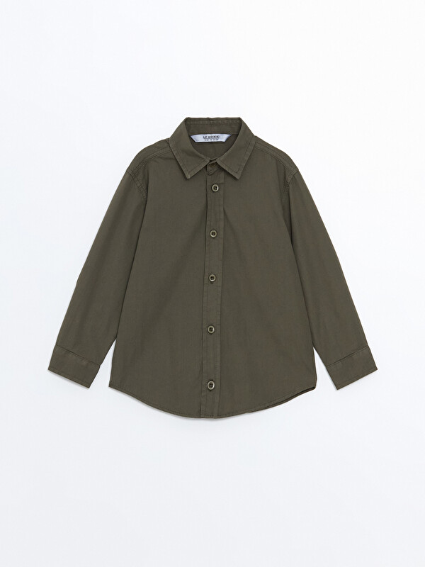 LCW Kids Basic Long Sleeve Boys' Shirt