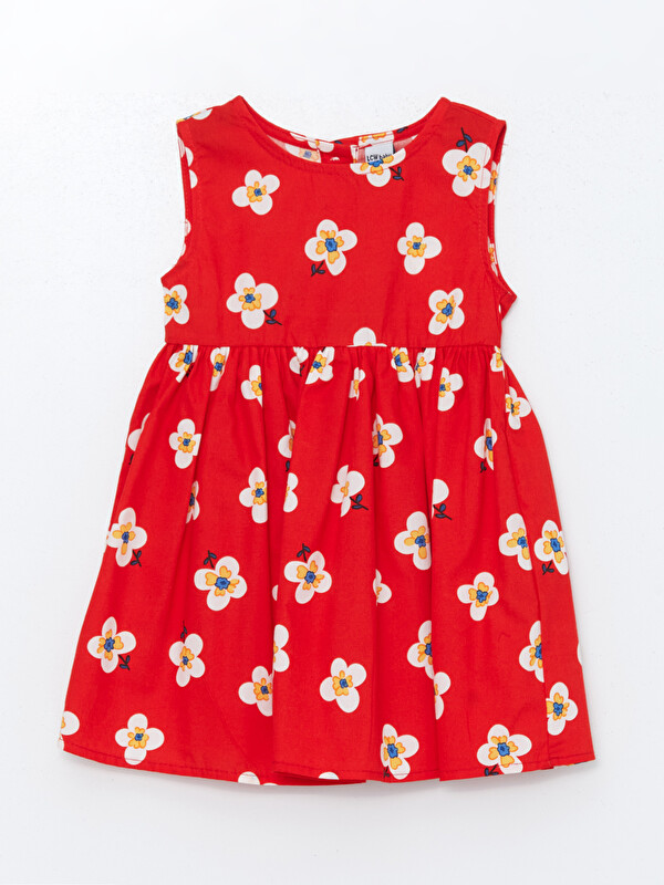 LCW Kids Crew Neck Floral Baby Girls' Dress