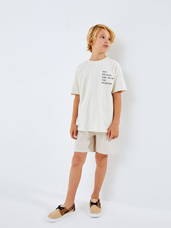 LCW Kids Beli Lastikli Basic Erkek Çocuk Şort