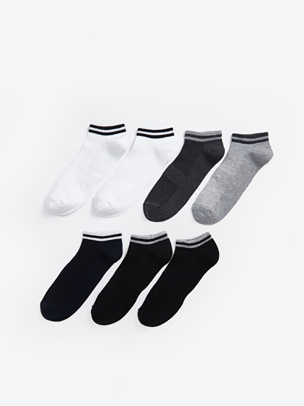 LCW ACCESSORIES Șosete scurte sport vărgate pentru bărbați - Pachet de 7