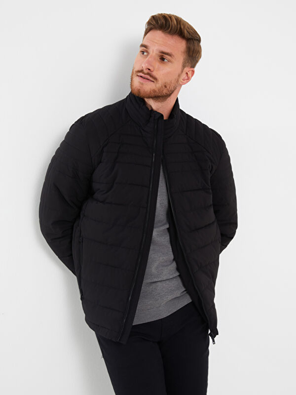 LCWAIKIKI Classic Standard Fit Funnel Neck Men's Puffer Coat