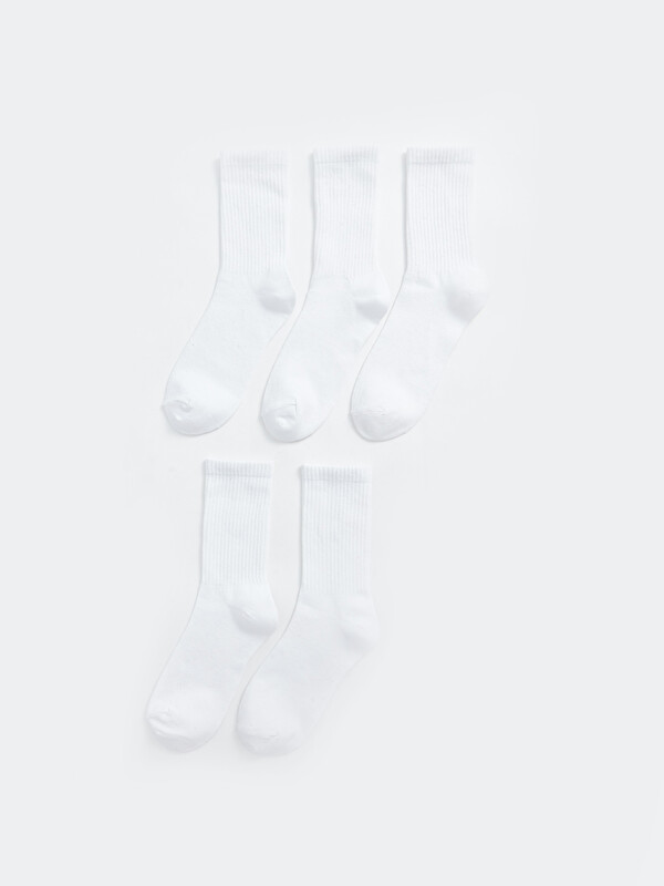 LCW Kids Basic Erkek Çocuk Soket Çorap 5'li