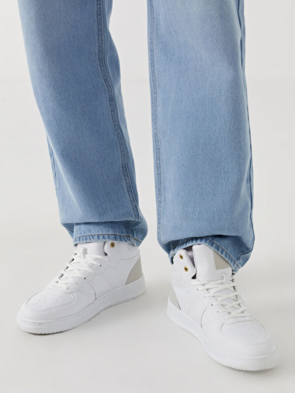 Bağcıklı Erkek Bilek Boy Spor Ayakkabı - Görsel 4