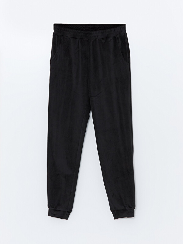 LCW Young Beli Lastikli Kadife Kadın Jogger Pijama Altı