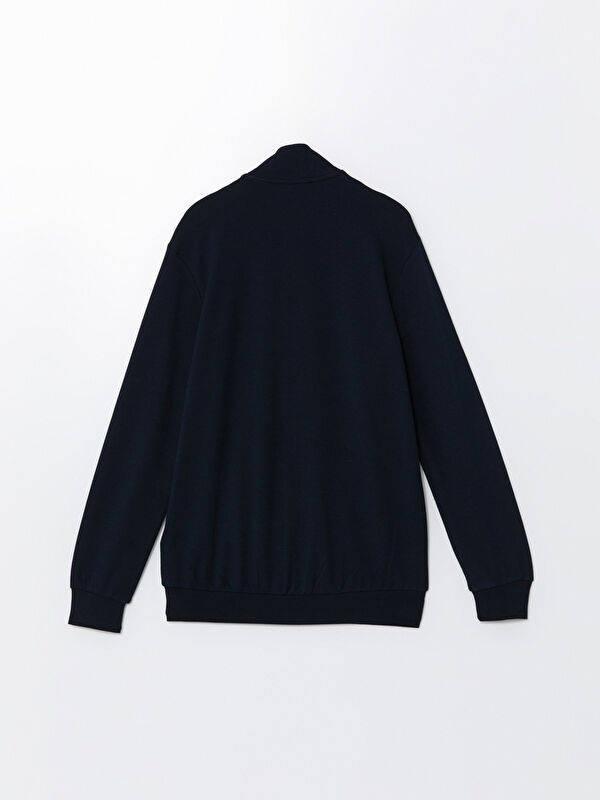 LCWAIKIKI Classic Funnel Neck Long Sleeve Men's Zip-Up