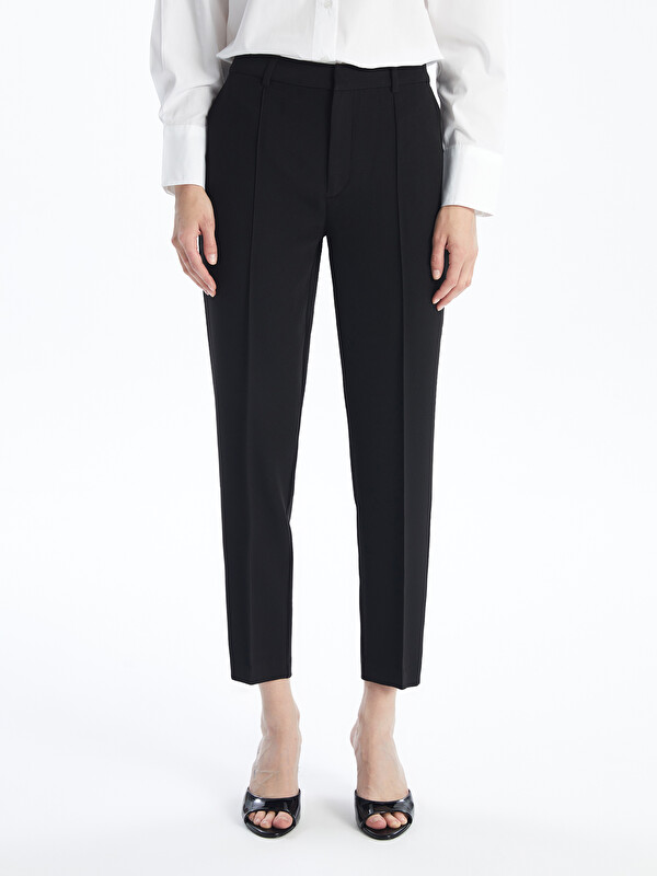 LCW Vision Siyah Standart Fit Kadın Pantolon - W44358Z8-CVL | LCW