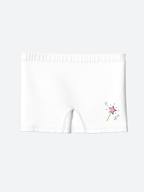 LCW Kids Baskılı Kız Çocuk Boxer