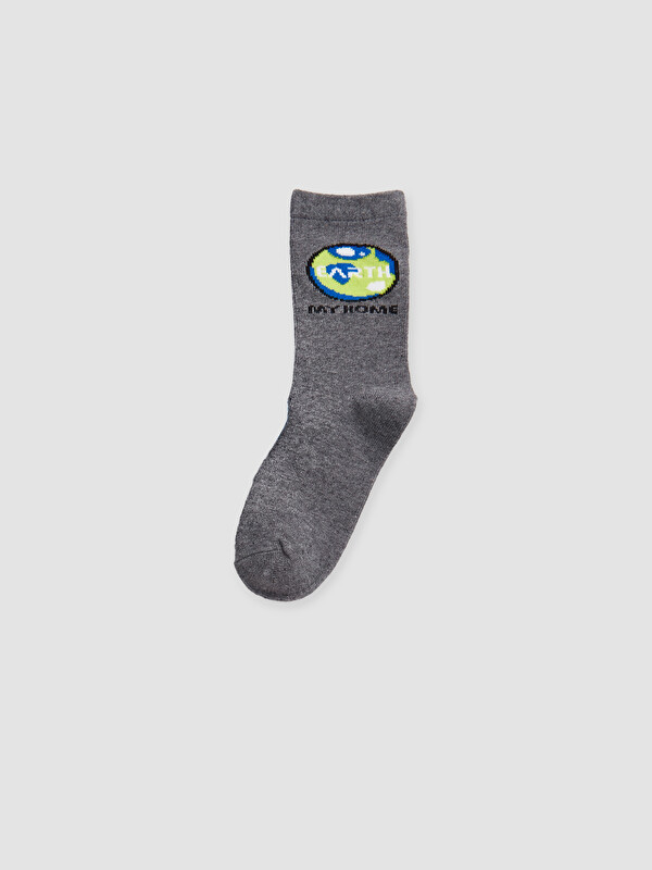 LCW Kids Nakışlı Erkek Çocuk Soket Çorap