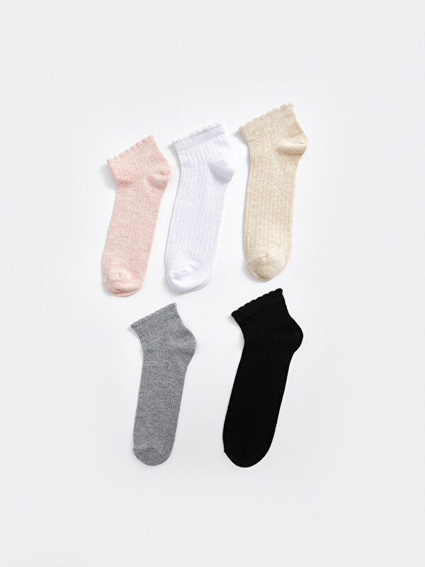 LCW DREAM Patterned Women's Trainer Socks 5 Pack