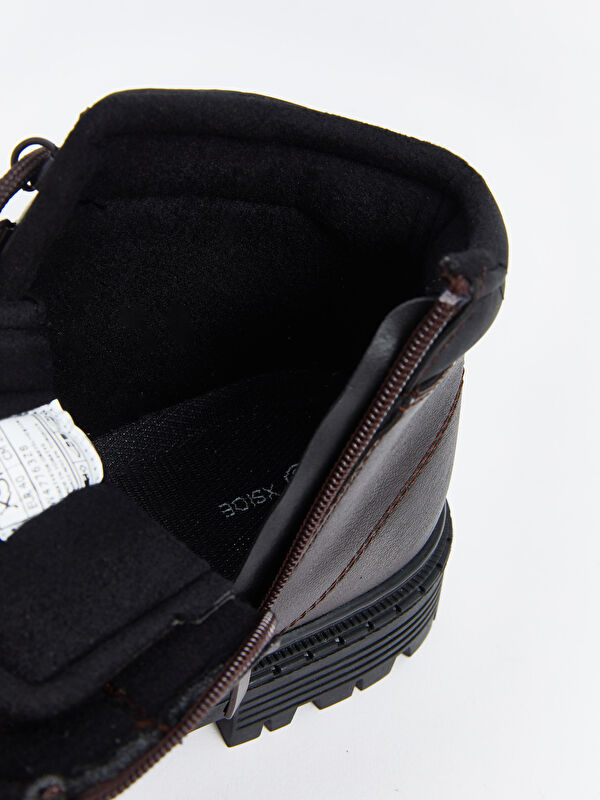 Bağcıklı Deri Görünümlü Erkek Bot - Görsel 8