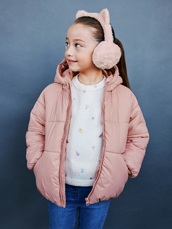 LCW Kids Kapüşonlu Kız Çocuk Şişme Mont