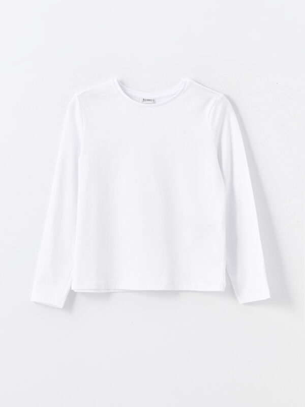 LCW Kids Crew Neck Basic Girls' T-Shirt