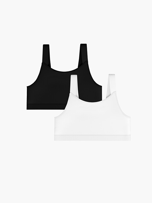 LCW Kids Lot de 2 Hauts Bustier Basique pour Filles