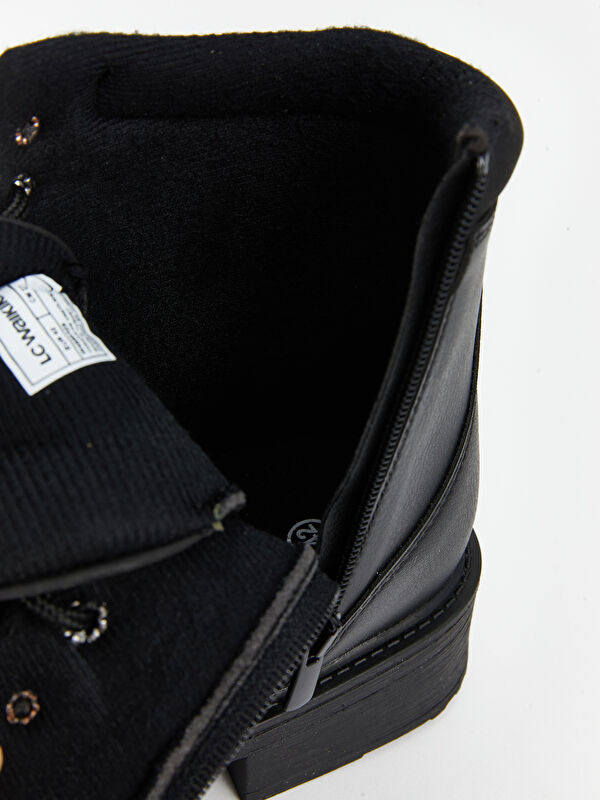 Bağcıklı Deri Görünümlü Erkek Bot - Görsel 8