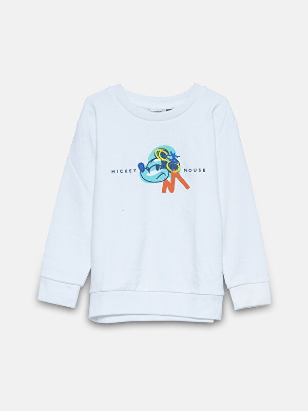 LCW Kids Bisiklet Yaka Uzun Kollu Erkek Çocuk Tişört