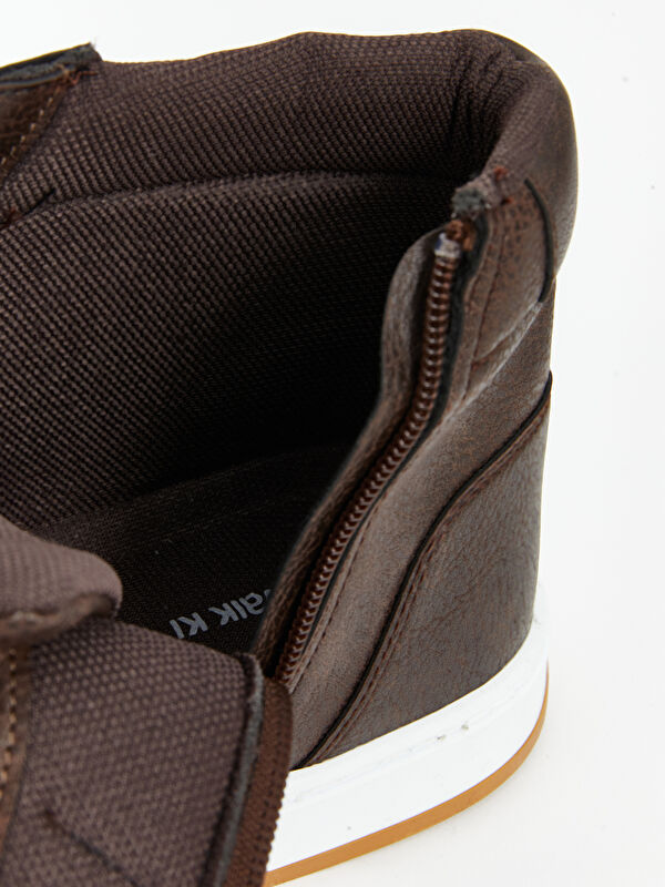 Bilek Boy Deri Görünümlü Erkek Spor Ayakkabı - Görsel 11