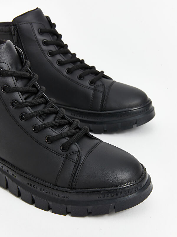 Bağcık ve Fermuarlı Erkek Bot - Görsel 4