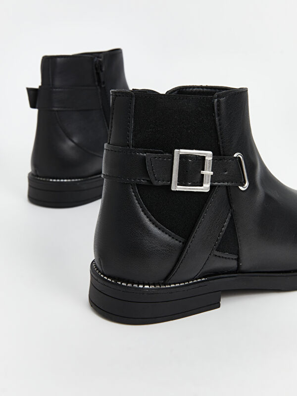 Fermaurlı Deri Görünümlü Kadın Bot - Görsel 6