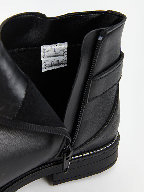 Fermaurlı Deri Görünümlü Kadın Bot - Görsel 7