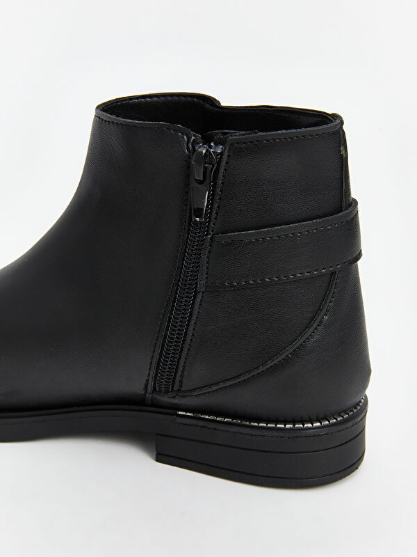 Fermaurlı Deri Görünümlü Kadın Bot - Görsel 8