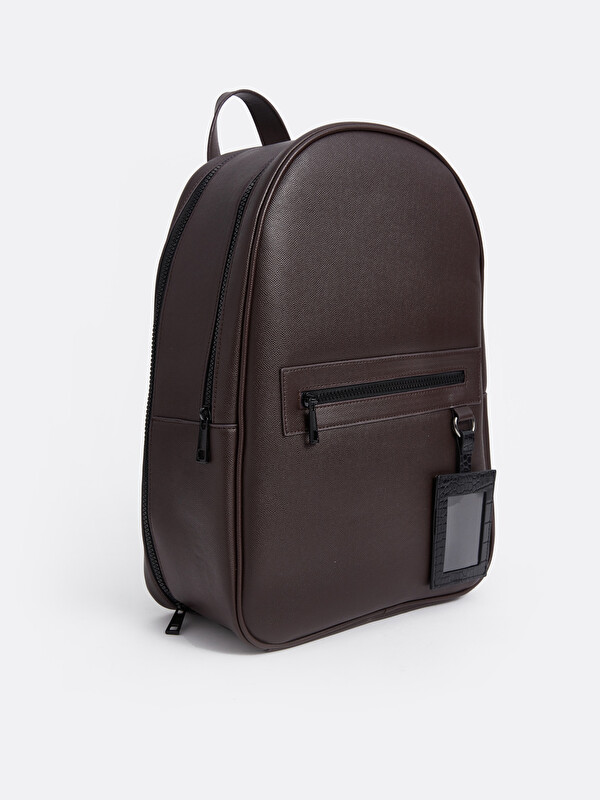 LCW ACCESSORIES Deri Görünümlü Erkek Sırt Çantası