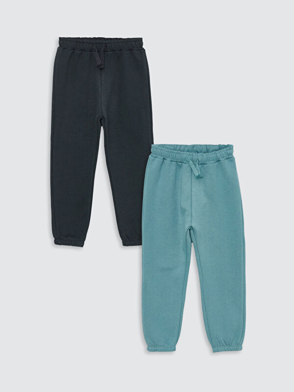 LCW Kids Elastic Waist Basic Baby Boys' Jogger Sweatpants 2 Pack