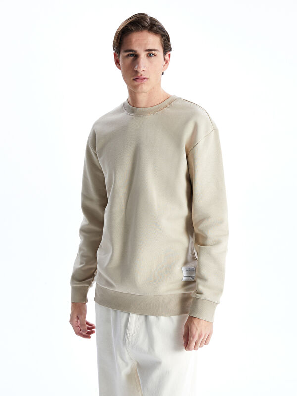 XSIDE Rundhalsausschnitt Schlichtes Sweatshirt für Herren